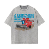 A Good Farmer Graphic Washed Tee-INNBLAC Fashion Apparel