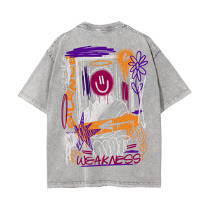 Personalized Graffiti Graphic Distressed Tee-INNBLAC Fashion Apparel