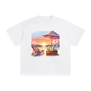 Beach Sunset Graphic Tee-INNBLAC Fashion Apparel