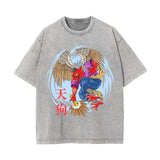 Chinese Characters Japanese Creature Graphic Tee-INNBLAC Fashion Apparel