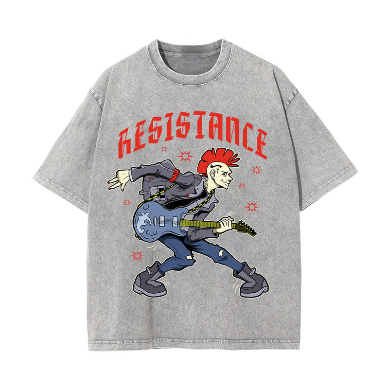 Resistance Street Punk Graphic Tee-INNBLAC Fashion Apparel