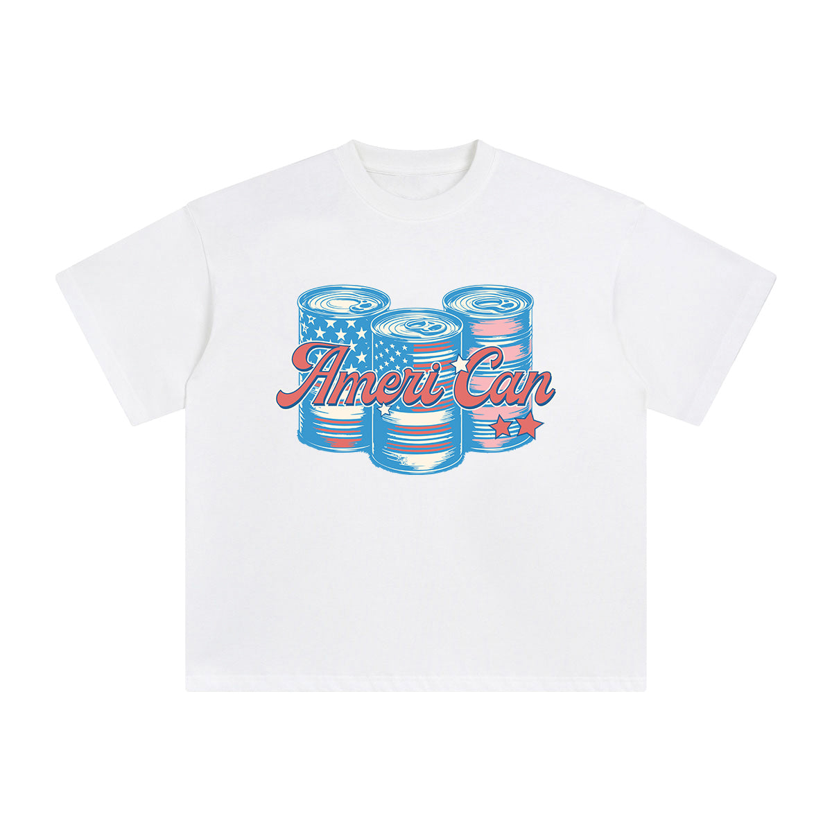 Ameri Can Graphic Tee-INNBLAC Fashion Apparel