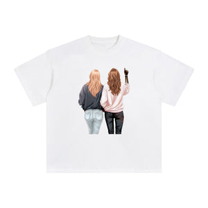 Bestie 1 Black Graphic Tee-INNBLAC Fashion Apparel