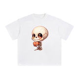 Cute Skeleton Graphic Tee-INNBLAC Fashion Apparel