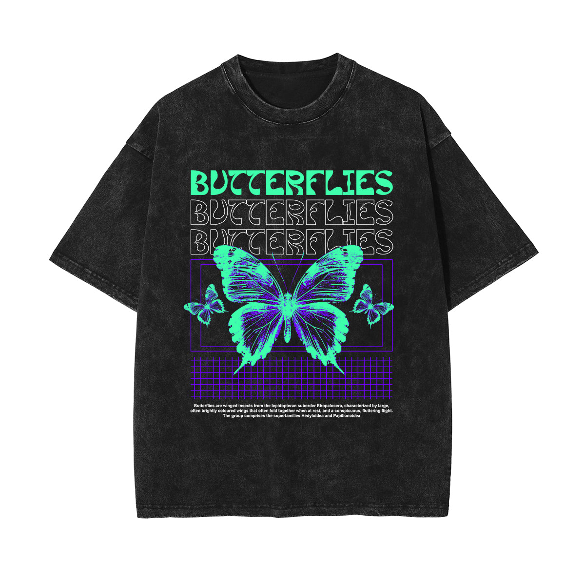 Butterflies Streetwear Graphic Tee-INNBLAC Fashion Apparel