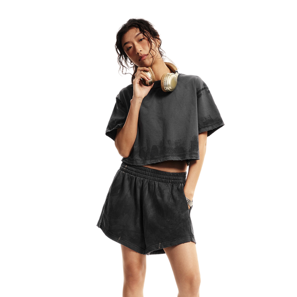 Heavyweight Loose Fit Crop Top-INNBLAC Fashion Apparel