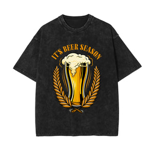 Beer Graphic Thick T Shirt-INNBLAC Fashion Apparel