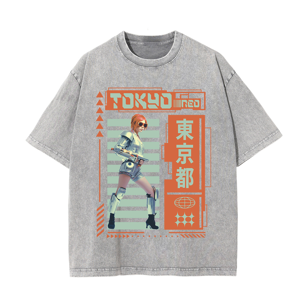 Tokyo Y2k Streetwear Graphic Tee-INNBLAC Fashion Apparel