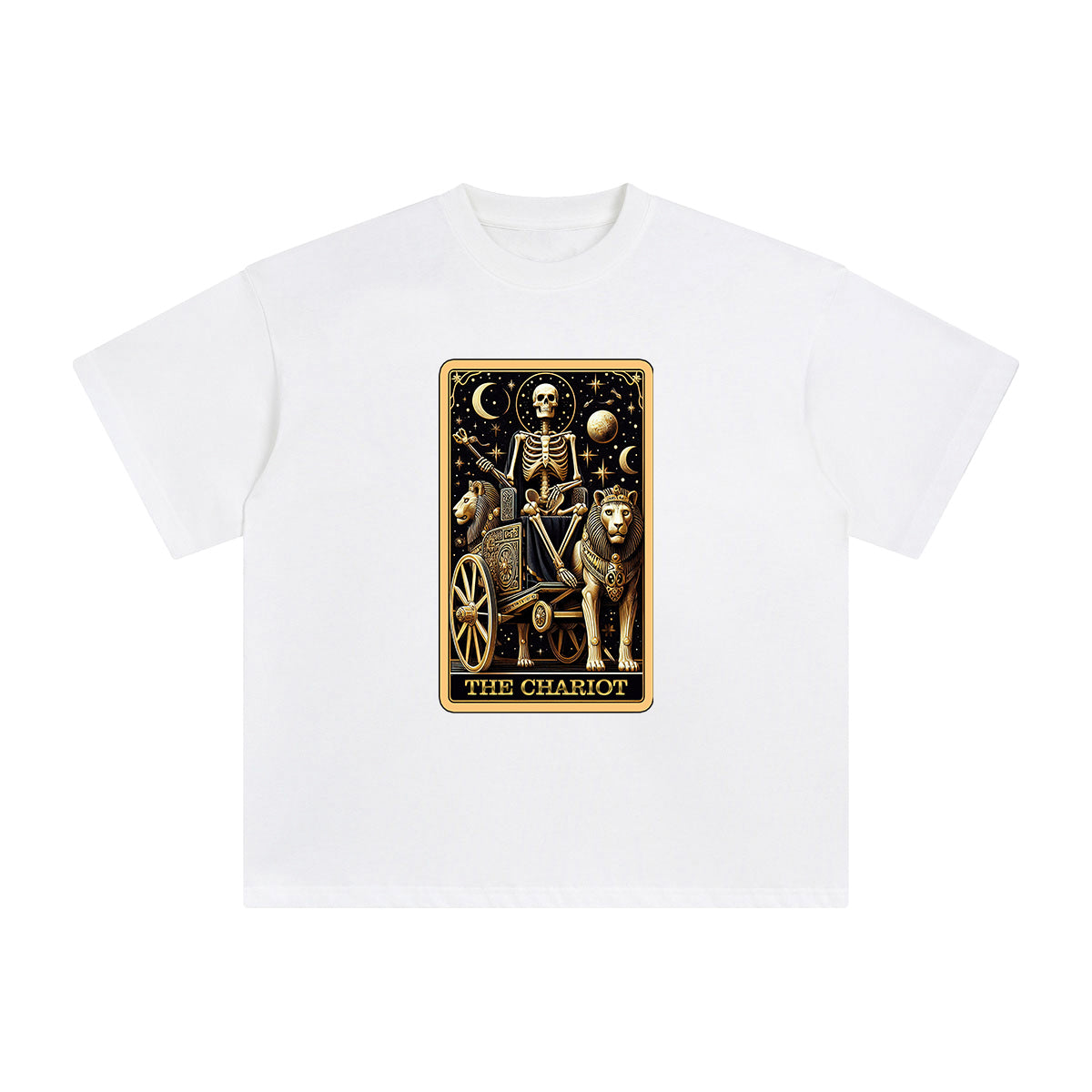 The Chariot Card Graphic Tee-INNBLAC Fashion Apparel