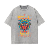 Soul Full Of Energy Graphic Washed Tee-INNBLAC Fashion Apparel