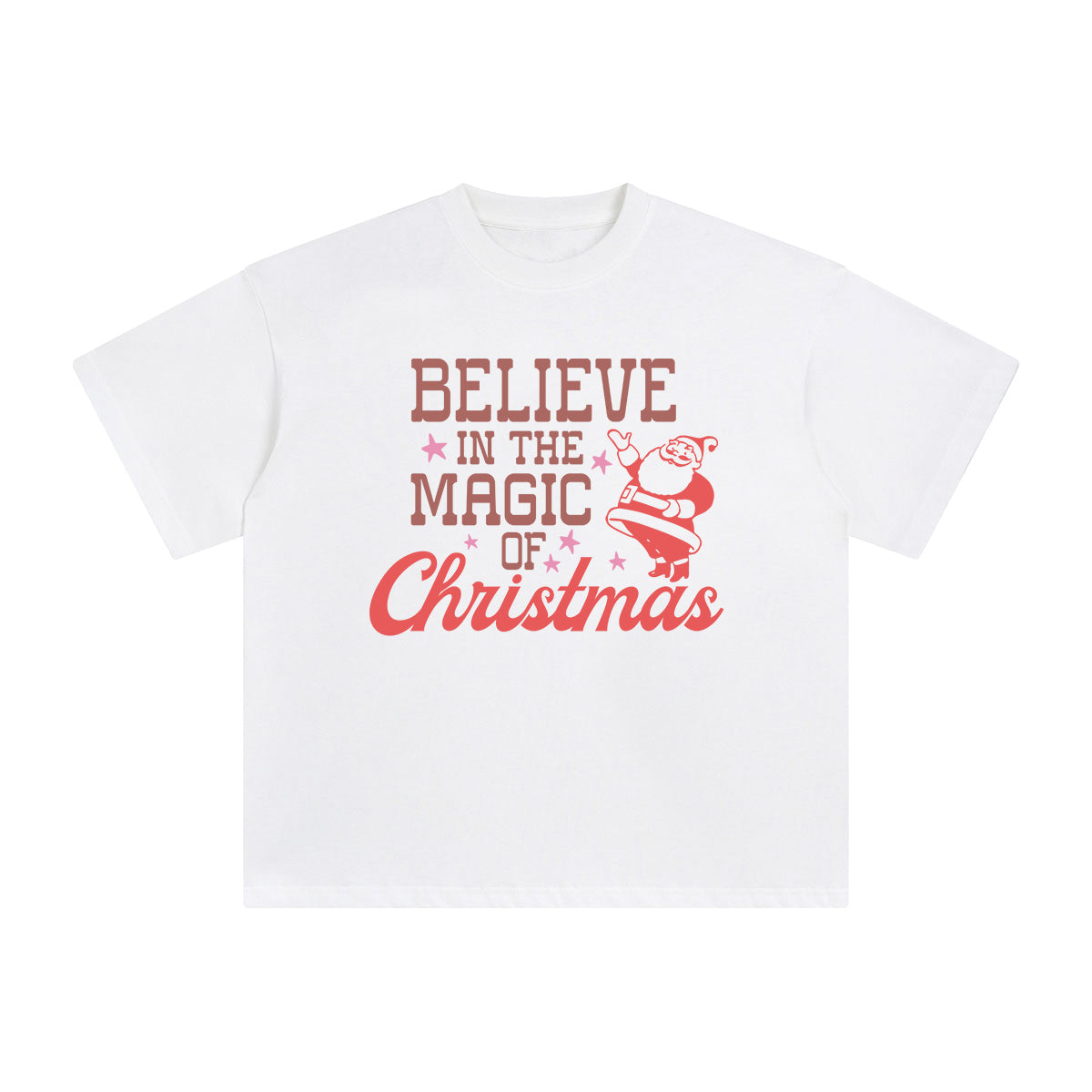 Believe In The Magic Of Christmas Graphic Tee-INNBLAC Fashion Apparel