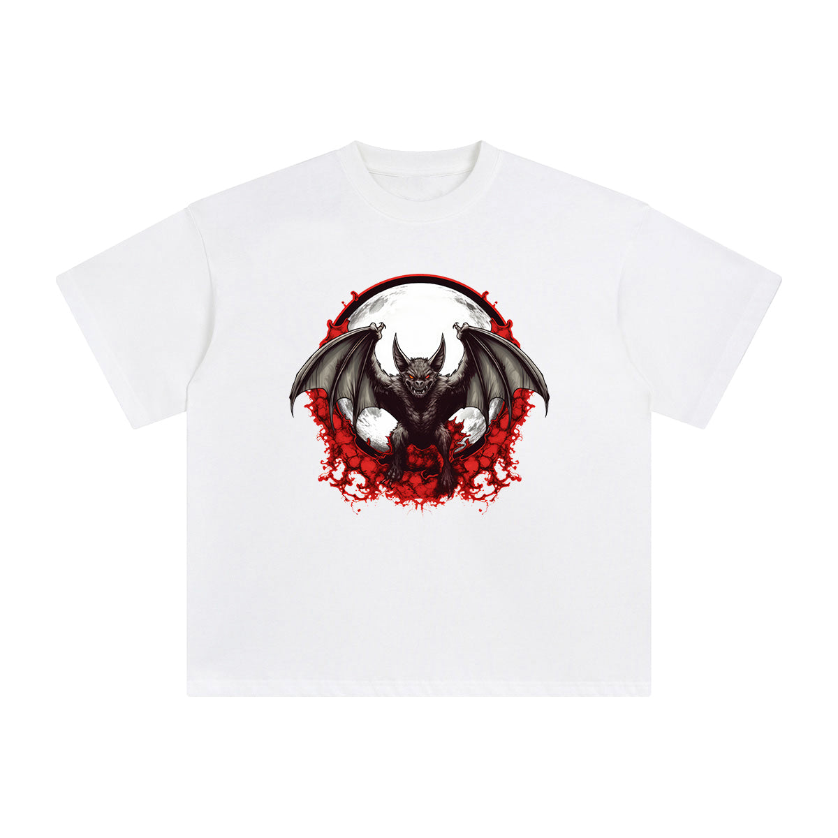 Angry Bat Graphic Tee-INNBLAC Fashion Apparel