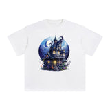 Witch House Graphic Tee-INNBLAC Fashion Apparel