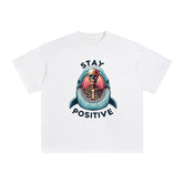 Stay Positive Graphic Tee-INNBLAC Fashion Apparel