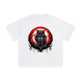 Gothic Owl Graphic Tee-INNBLAC Fashion Apparel