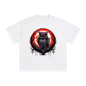 Gothic Owl Graphic Tee-INNBLAC Fashion Apparel