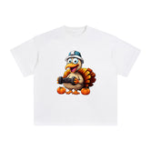 Funny Turkey Graphic Tee-INNBLAC Fashion Apparel