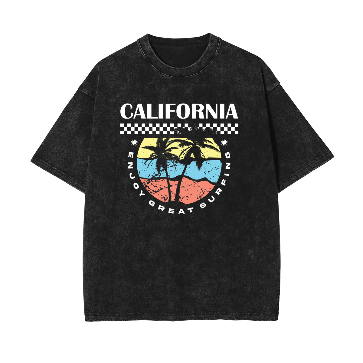 California Palm Beach Graphic Tee-INNBLAC Fashion Apparel