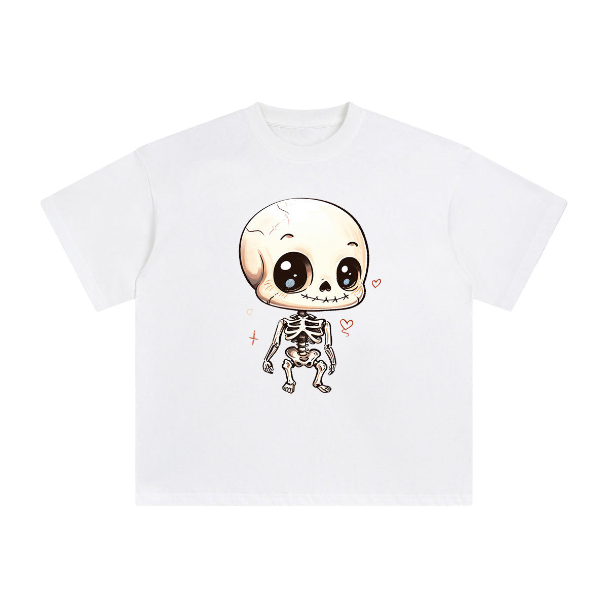 Cute Skeleton Graphic Tee-INNBLAC Fashion Apparel