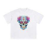 Beautiful Skull Graphic Tee-INNBLAC Fashion Apparel