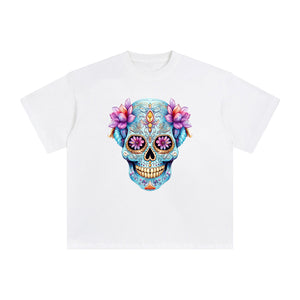 Beautiful Skull Graphic Tee-INNBLAC Fashion Apparel