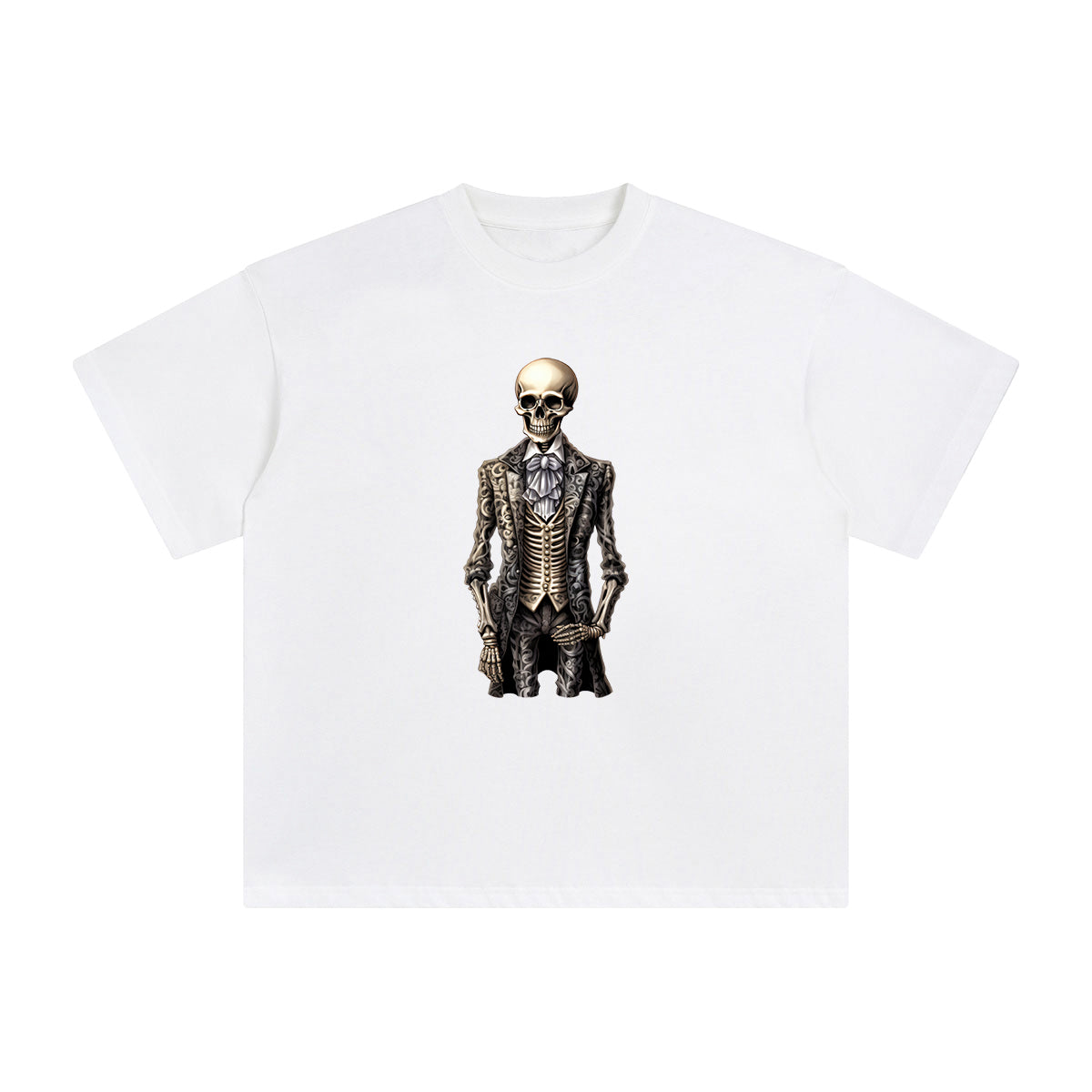 Skeleton Gentleman Graphic Tee-INNBLAC Fashion Apparel