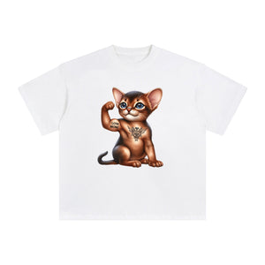 Abyssinian Flexes Muscles Graphic Tee-INNBLAC Fashion Apparel