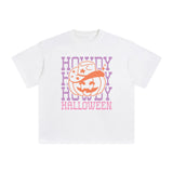 Halloween Pumpkin Graphic Tee-INNBLAC Fashion Apparel