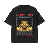 Beast Mode Graphic Stone Wash Tee-INNBLAC Fashion Apparel