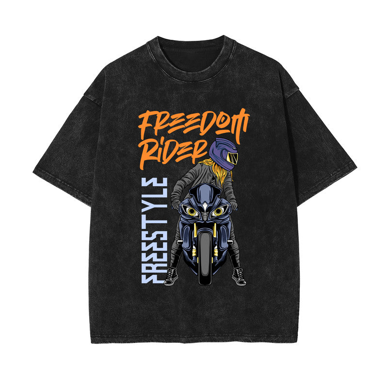 Freedom Rider Graphic Tee-INNBLAC Fashion Apparel