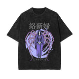 Japanese Kanji Spider Woman Graphic Tee-INNBLAC Fashion Apparel