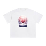 Valentine Snow Globe Graphic Tee-INNBLAC Fashion Apparel