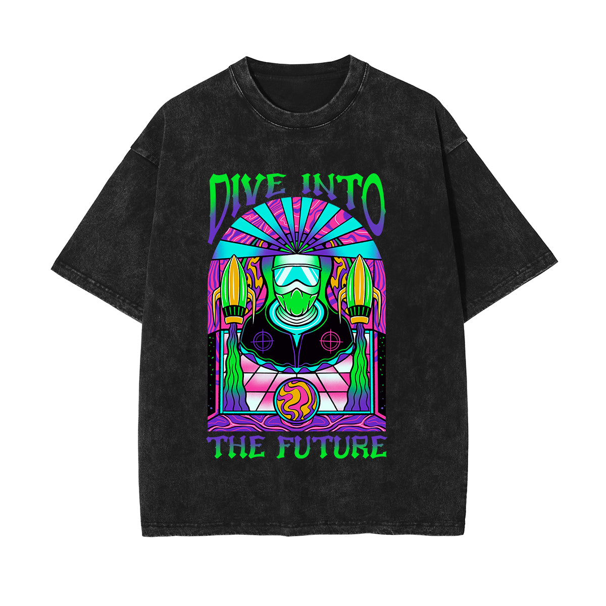 Dive Into The Future Graphic Tee-INNBLAC Fashion Apparel