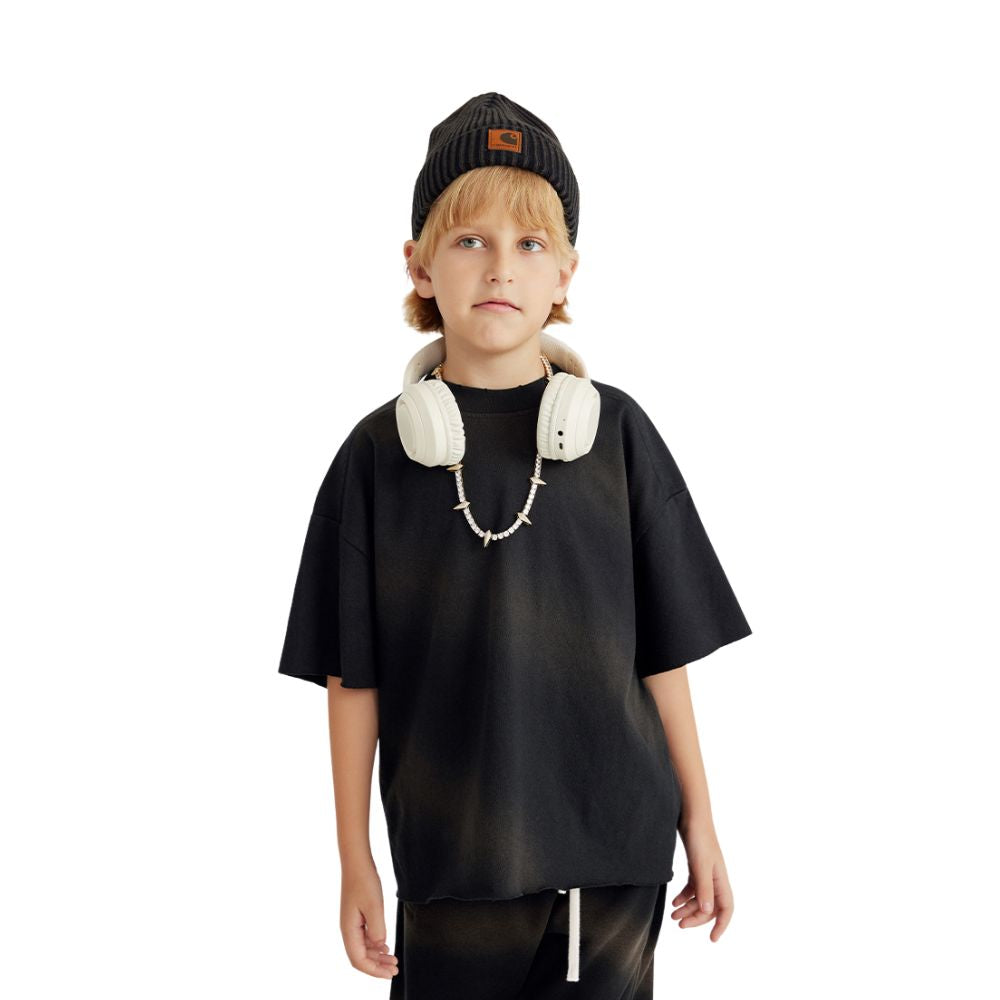 Children's Washed Gradient T Shirt-INNBLAC Fashion Apparel