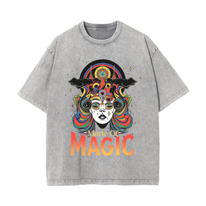 Made Of Magic Graphic Washed Tee-INNBLAC Fashion Apparel