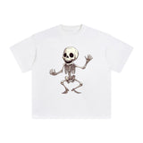 Cute Skeleton Graphic Tee-INNBLAC Fashion Apparel