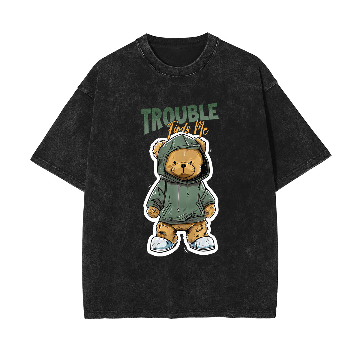 Trouble Finds Me Graphic Tee-INNBLAC Fashion Apparel