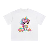 Birthday Unicorn Graphic Tee-INNBLAC Fashion Apparel