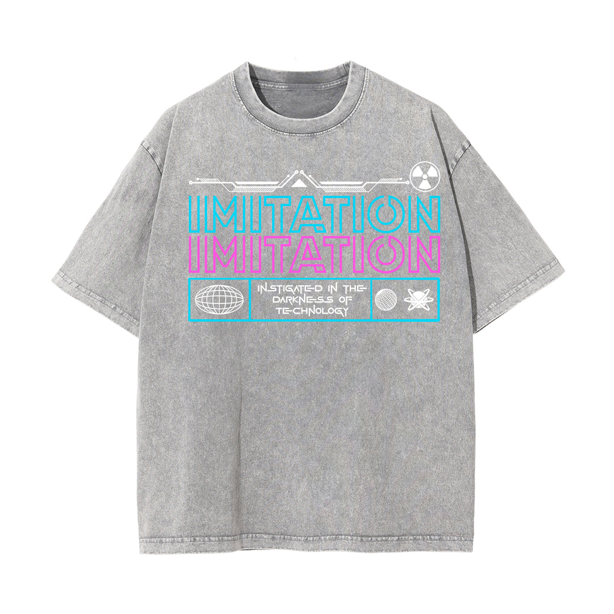 lmitation Streetwear Chrome Style Graphic Tee-INNBLAC Fashion Apparel