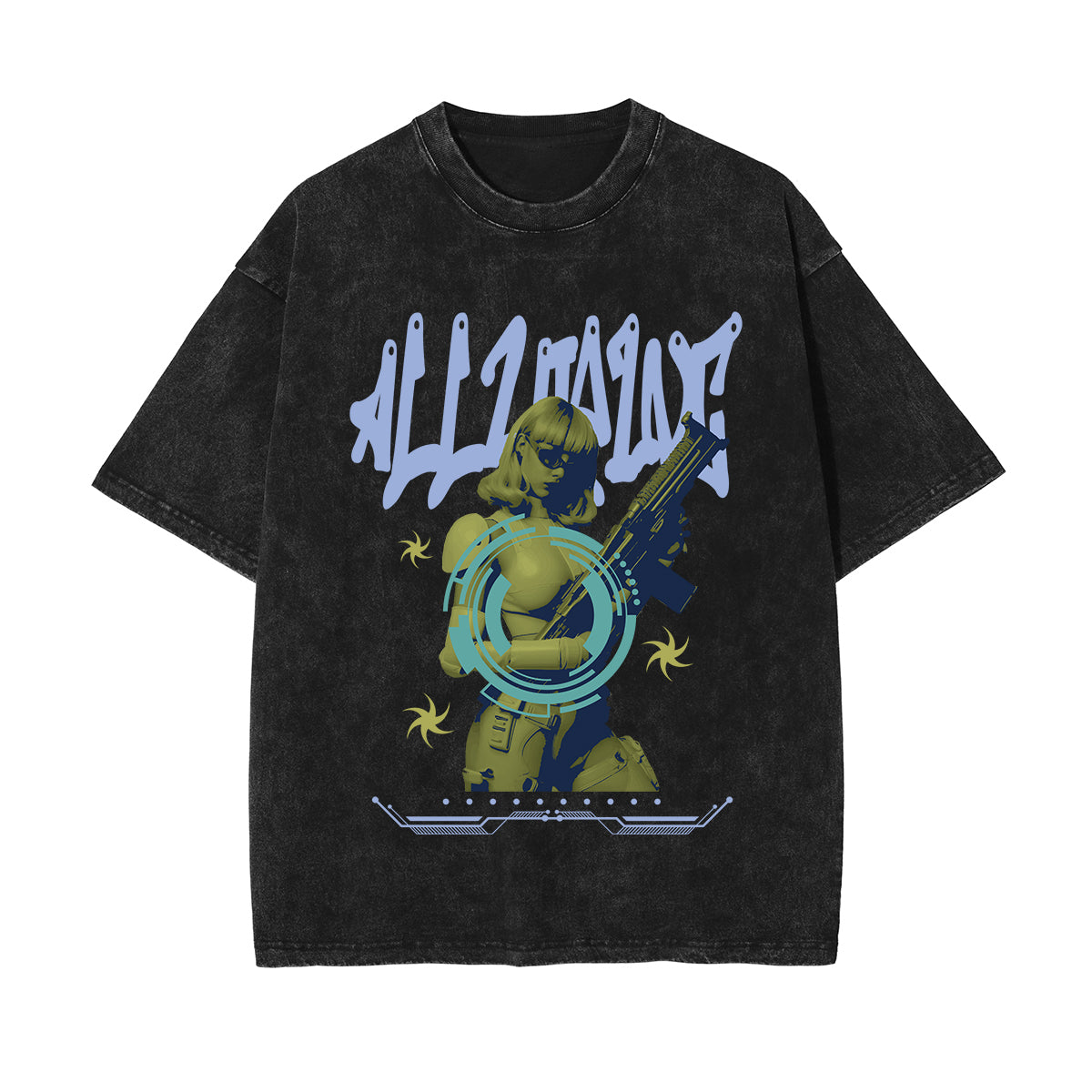 Alluring Girl y2k Streetwear Graphic Tee-INNBLAC Fashion Apparel