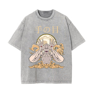 Japanese Kanji Creature Graphic Tee-INNBLAC Fashion Apparel