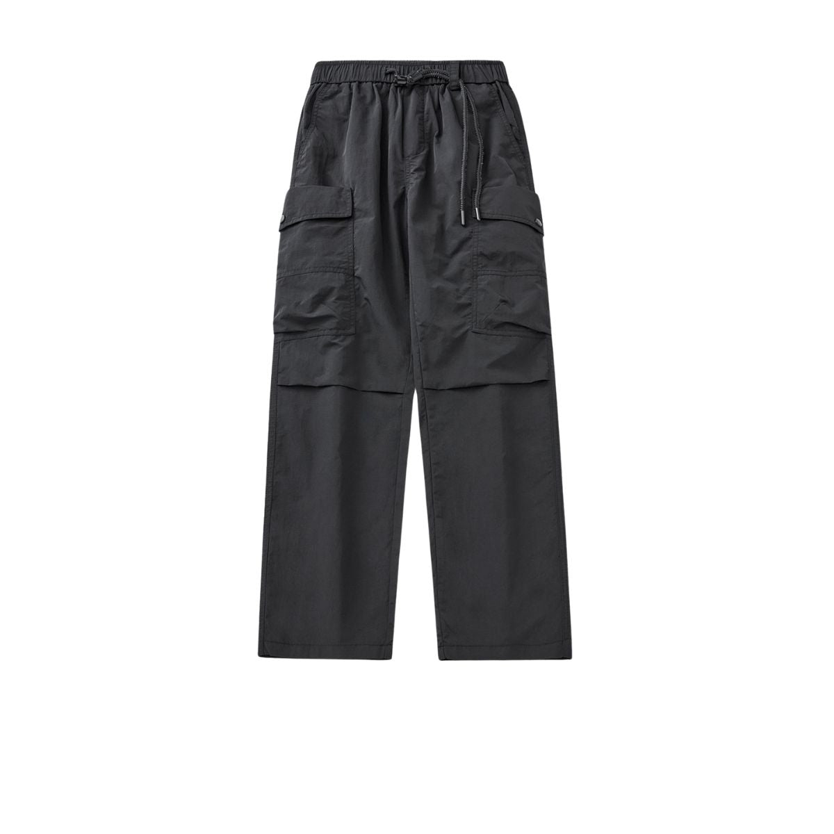 Black Straight Leg Cargo Pants-INNBLAC Fashion Apparel