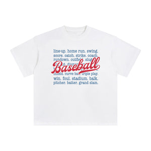 Baseball Quote Graphic Tee-INNBLAC Fashion Apparel