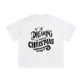 Dreaming Of A White Christmas Graphic Tee-INNBLAC Fashion Apparel