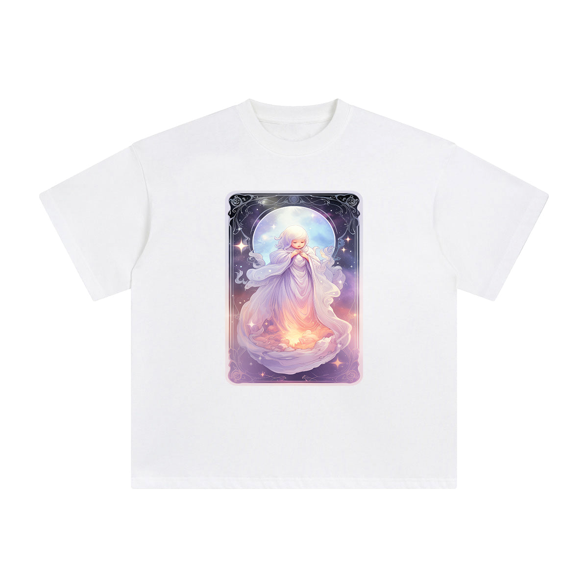 Baby Ghost Card Graphic Tee-INNBLAC Fashion Apparel