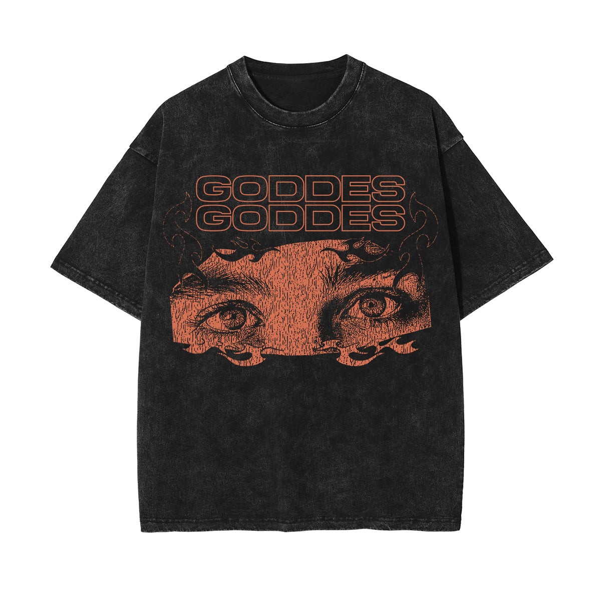 Goddes Streetwear Graphic Washed Tee-INNBLAC Fashion Apparel