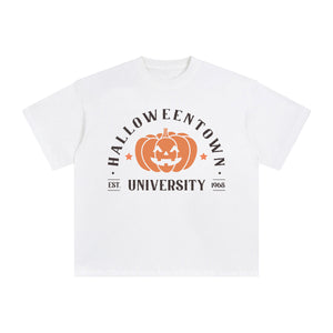 Halloween Town University Graphic Tee-INNBLAC Fashion Apparel