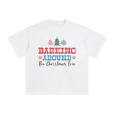 Barking Around The Christmas Tree Graphic Tee-INNBLAC Fashion Apparel