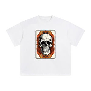 Skull Tarot Card Graphic Tee-INNBLAC Fashion Apparel