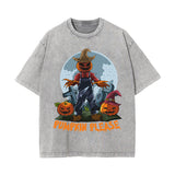 Pumpkin Please Graphic Washed Tee-INNBLAC Fashion Apparel